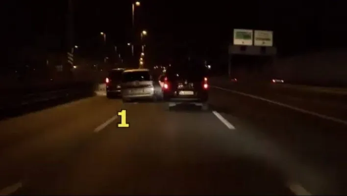 E-5 Karayolu'nda 'makas' terörü kamerada: Sürücüye ceza yağdı