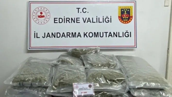 Edirne'de 16.5 kilo skunk ele geçirildi