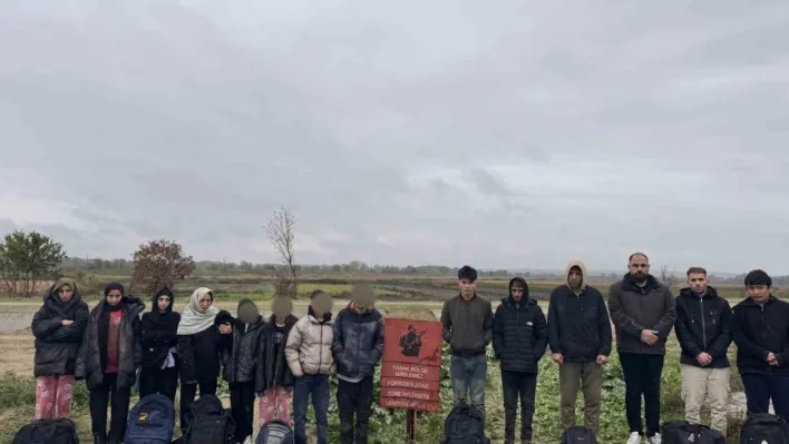 Edirne'de 29 düzensiz göçmen yakalandı