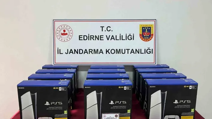 Edirne'de 300 bin TL değerinde oyun konsolları ele geçirildi