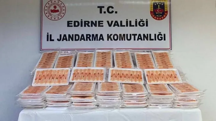 Edirne'de 400 adet karides ve uyuşturucu madde ele geçirildi