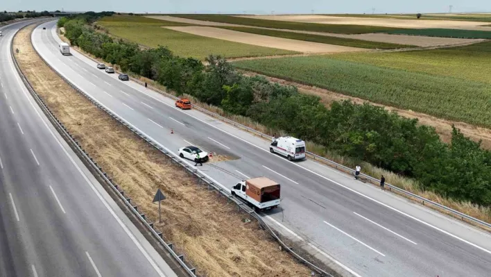 Edirne'de araçlar çarpıştı: 2 yaralı