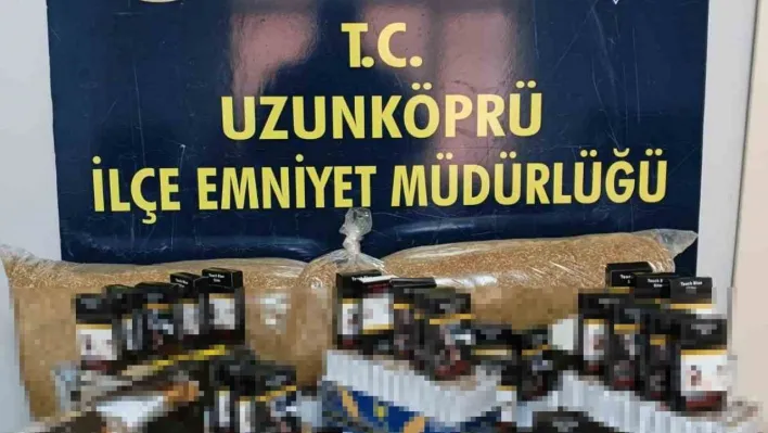 Edirne'de binlerce makaron ele geçirildi