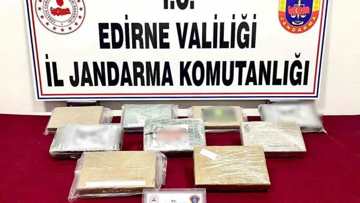 Edirne'de bir tırda 10 kilogram uyuşturucu ele geçirildi