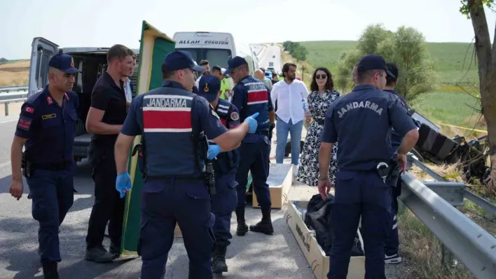 Edirne'de feci kaza: 5 ölü, 1 yaralı