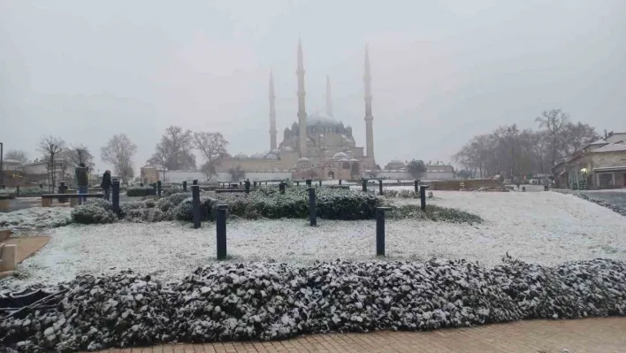 Edirne'de kar yağışı