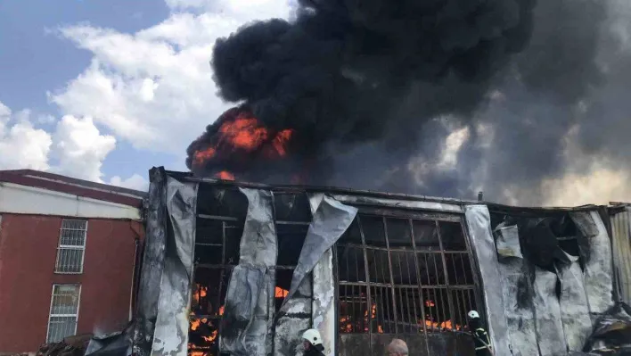 Edirne'de kimyevi madde deposunda yangın