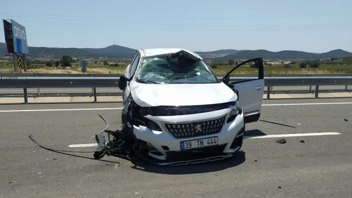 Edirne'de otomobil radar uygulaması yapan polis aracına çarptı: 1'i polis 2 yaralı