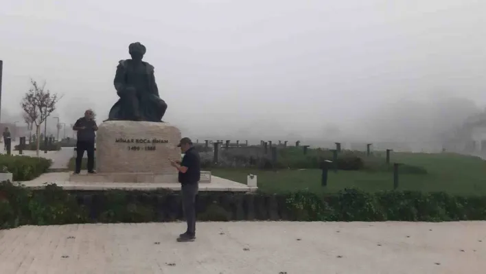 Edirne'de sis etkili oldu, Selimiye gözden kayboldu