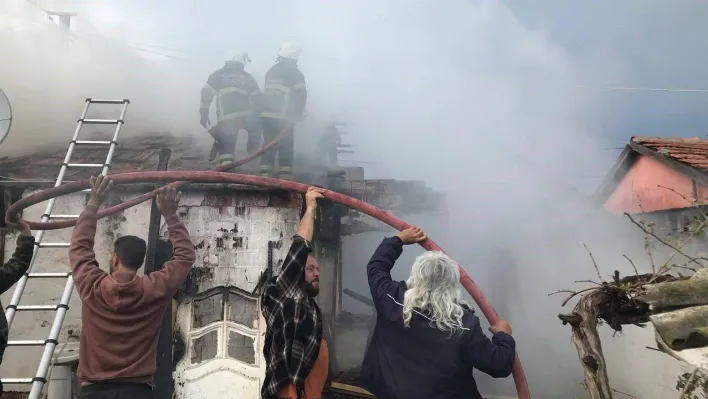 Edirne'de soba yangına neden oldu