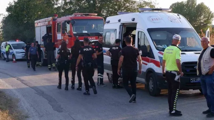 Edirne'de trafik kazası: 1 yaralı