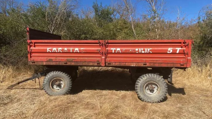 Edirne'de traktör römorku hırsızlığından 1 kişi tutuklandı