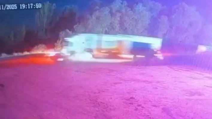 Edirne'deki zincirleme kaza kamerada