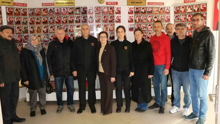 Edirne Jandarma Komutanı Büber şehit aileleriyle bir araya geldi