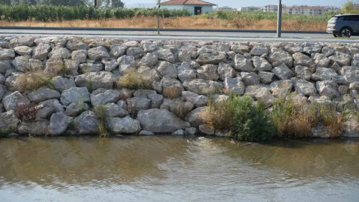 Edremit Çayı'ndan yayılan kötü koku tepkilere neden oldu