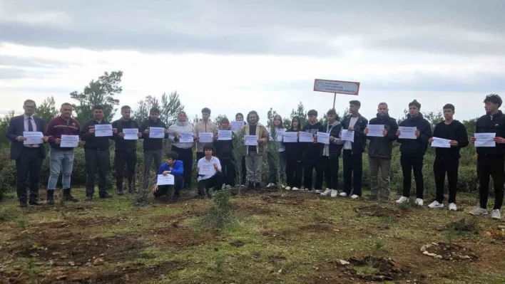 Edremit'te C-130 kazası şehitleri için fidanlar dikildi