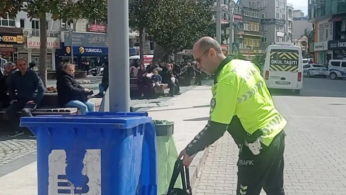 Edremit'te şüpheli çanta polisi alarma geçirdi