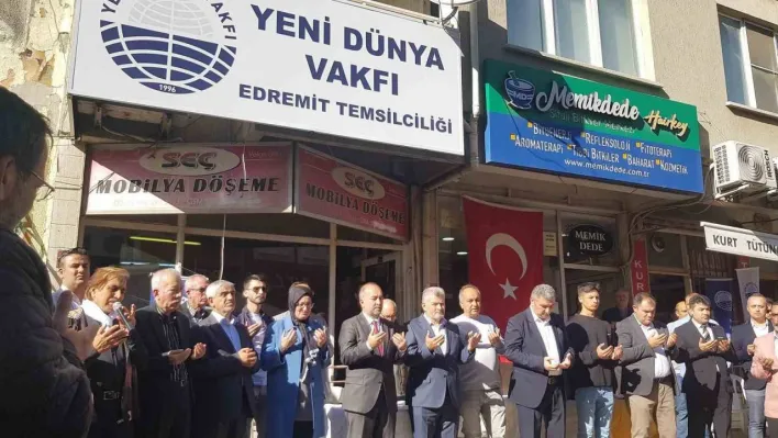 Edremit'te Yeni Dünya Vakfı Temsilciliği görkemli törenle açıldı