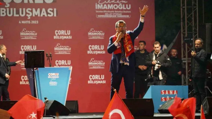 Ekrem İmamoğlu, Çorlu Buluşması'nda halka seslendi