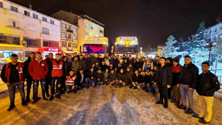 Emet deprem bölgesine yardım için tek yürek oldu