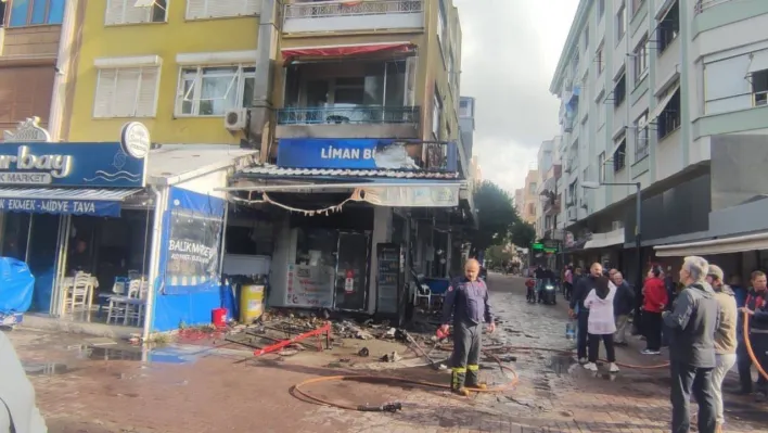 Erdek'te restoran yandı