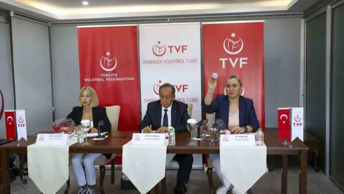 Erkekler Voleybol 1. Ligi'nde 2024-2025 voleybol sezonu fikstürü çekildi