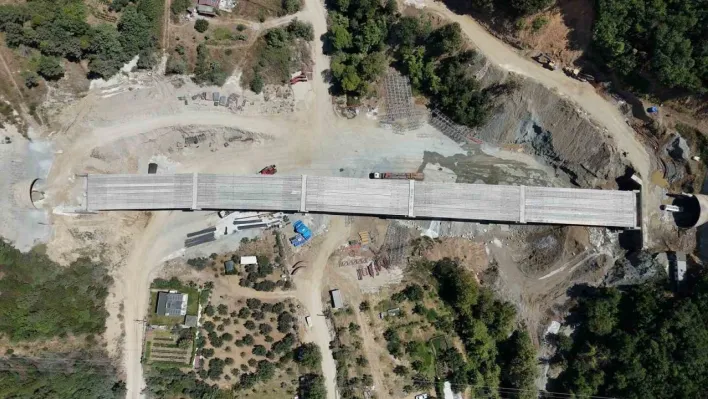 Esenköy'de tünel ve viyadük çalışmaları devam ediyor