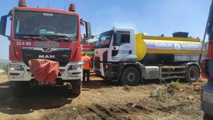 Esenler Belediyesi'nden Bursa'daki yangına anında müdahale