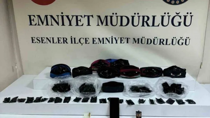 Esenler'de kalem kutularından uyuşturucu çıktı: 1 gözaltı