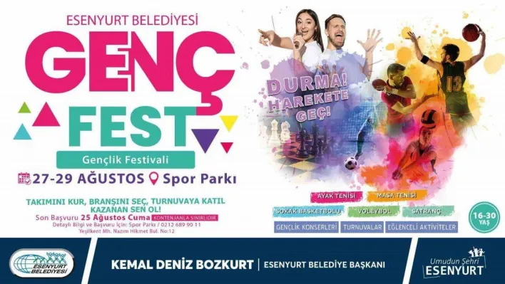 Esenyurt'un ilk Gençlik Festivali başlıyor