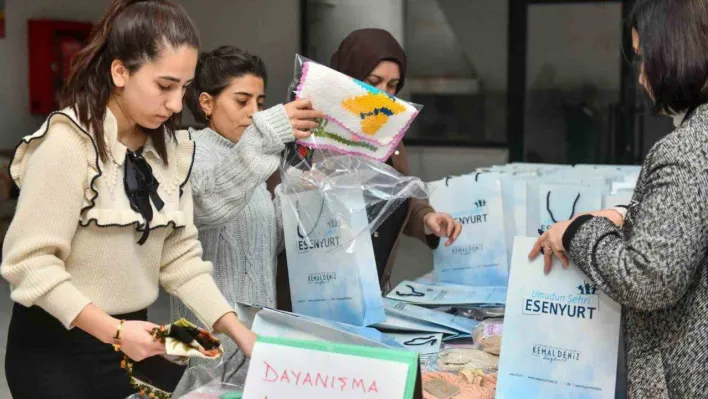 Esenyurtlu kadınlar 8 Mart için depremzede kadınlara anlamlı hediyeler hazırladı