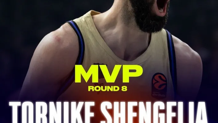 Euroleague'de 8. haftanın MVP'si Tornike Shengelia oldu
