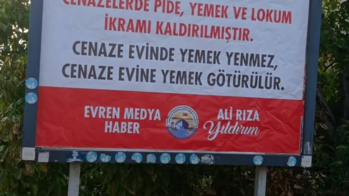 Evren ilçesi sakinleri, cenazelerde pide ve lokum ikramı yapılmasının kaldırılmasından memnun