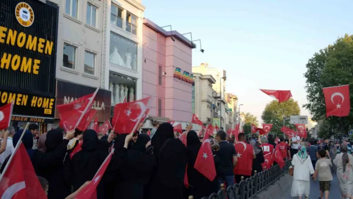 Fatih'te 15 Temmuz Demokrasi ve Milli Birlik Günü'nde 'Zaferin Adı Türkiye' etkinliği