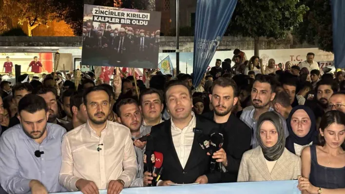 Fatih'te Ayasofya'nın açılış yıldönümü yürüyüşü