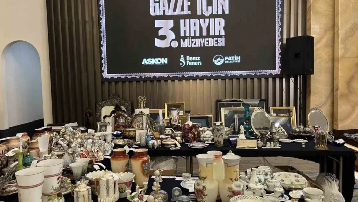 Fatih'te yapılan müzayedenin geliri Gazze'ye gidecek
