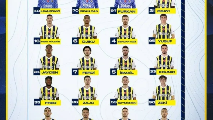 Fenerbahçe'de Trabzonspor maçının kamp kadrosu belli oldu