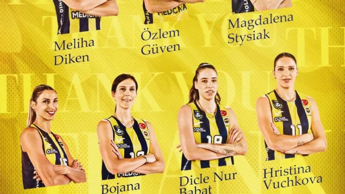 Fenerbahçe Kadın Voleybol Takımı, 7 oyuncuyla yollarını ayırdı