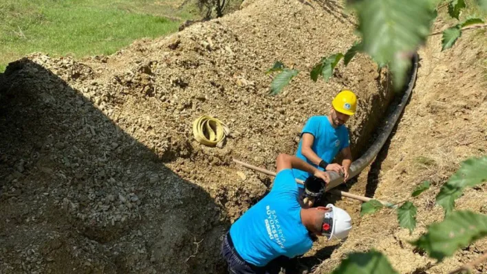 Ferizli'de 2 bin metrelik içme suyu hattı yenilendi