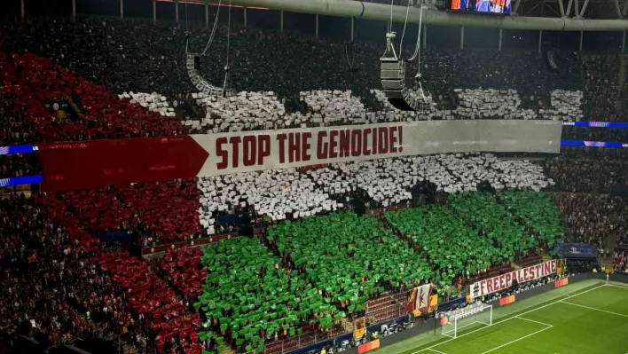 Galatasaray'dan Filistin koreografisi
