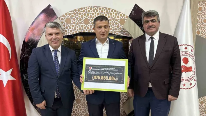 Gazze için Kızılcahamam'da 475 bin 855 TL toplandı