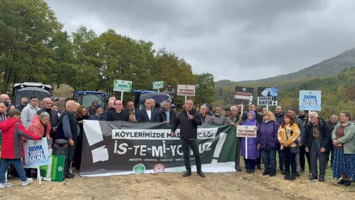 Gemlik'te ormanıma dokunma eylemi