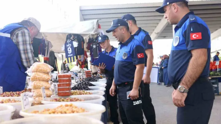 Gölbaşı Belediyesi zabıta ekiplerinden pazar denetimi