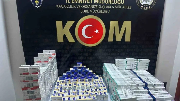 Gümrük kaçağı  ilaçlar polisten kaçamadı: Vücut geliştirme ve cinsellik ilaçlar yakalandı
