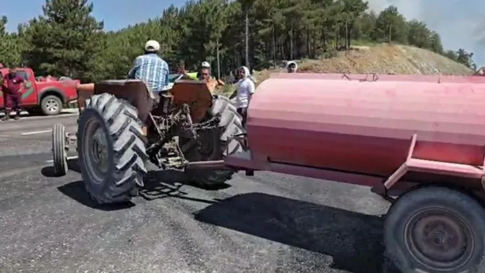 Harmancık'ta yangın yeniden büyüdü