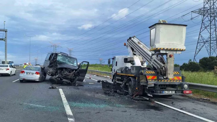 Hasdal-Kemerburgaz yolunda kaza: 3 yaralı