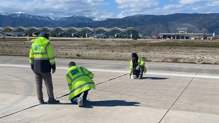 Hatay Havalimanı'nda hummalı inşaat çalışmaları devam ediyor