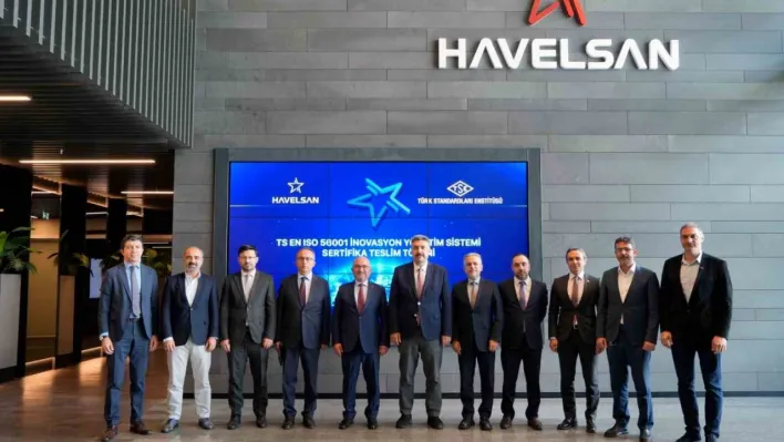 HAVELSAN, yazılım alanında TSE EN ISO 56001 Belgesi'ni alan ilk savunma sanayi şirketi oldu