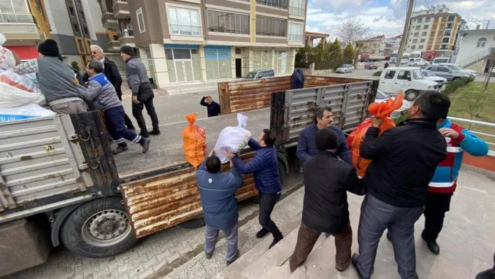 Havran'dan bölgeye yardımlar aralıksız sürüyor