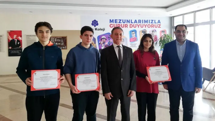 İhlas Koleji TÜBİTAK Yarışmasında bölge şampiyonluğu ve üçüncülüğü elde etti